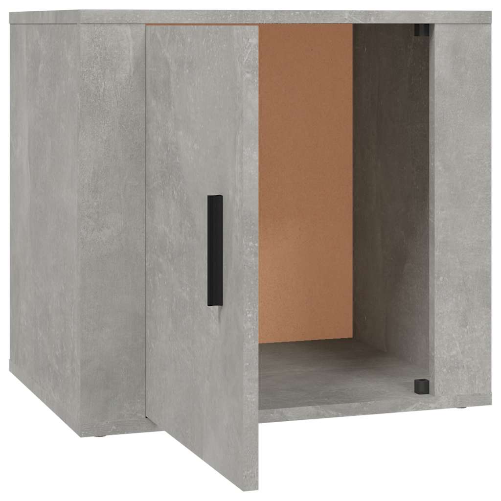vidaXL Κομοδίνα 2 τεμ. Γκρι Σκυροδέματος 50x39x47 εκ.