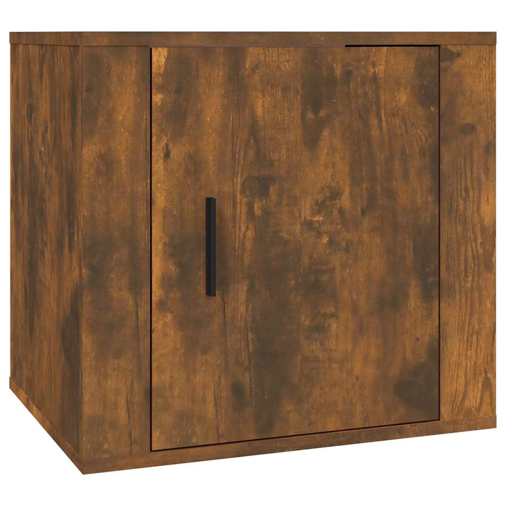 vidaXL Κομοδίνο Καπνιστή Δρυς 50 x 39 x 47 εκ.