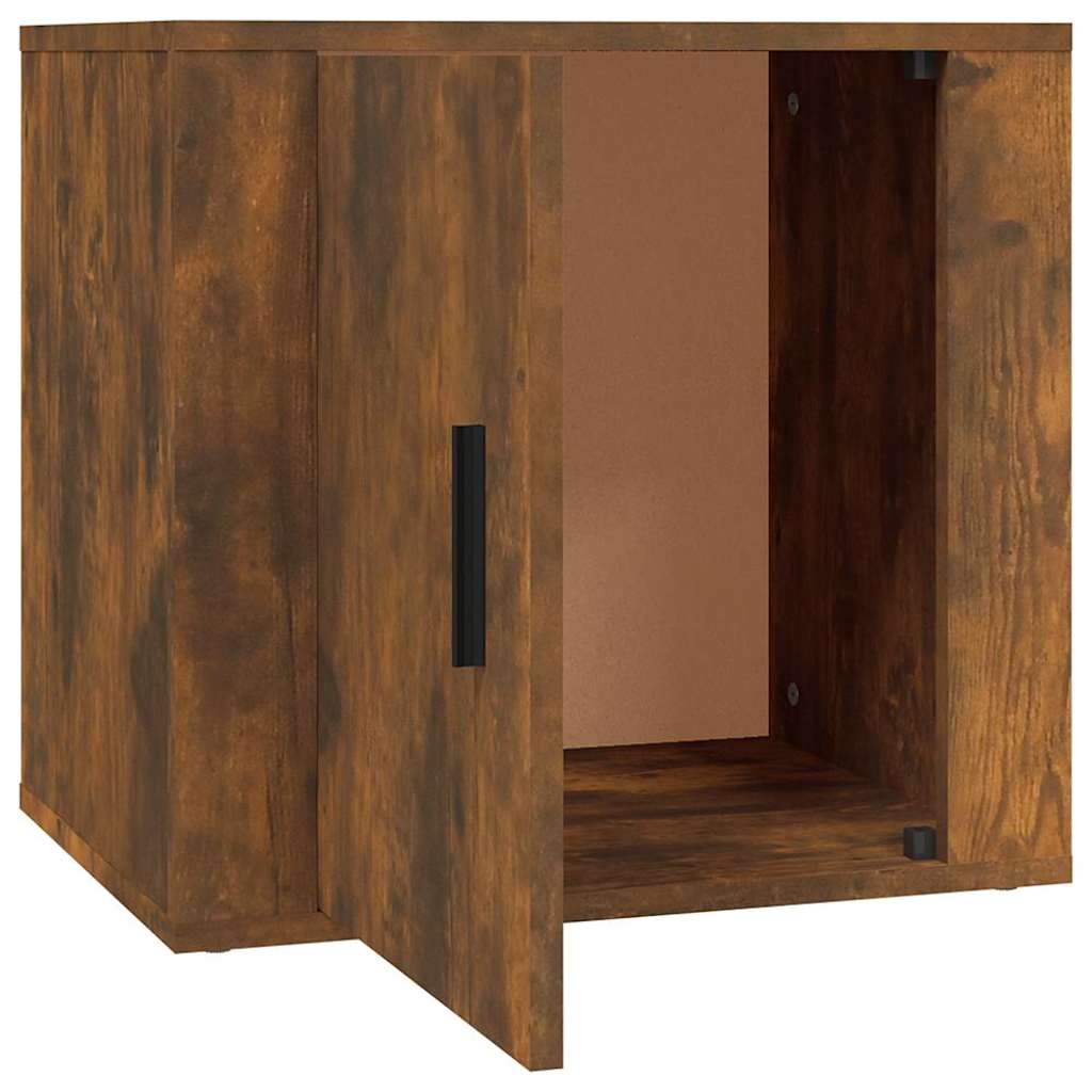vidaXL Κομοδίνα 2 τεμ. Καπνιστή Δρυς 50x39x47 εκ.