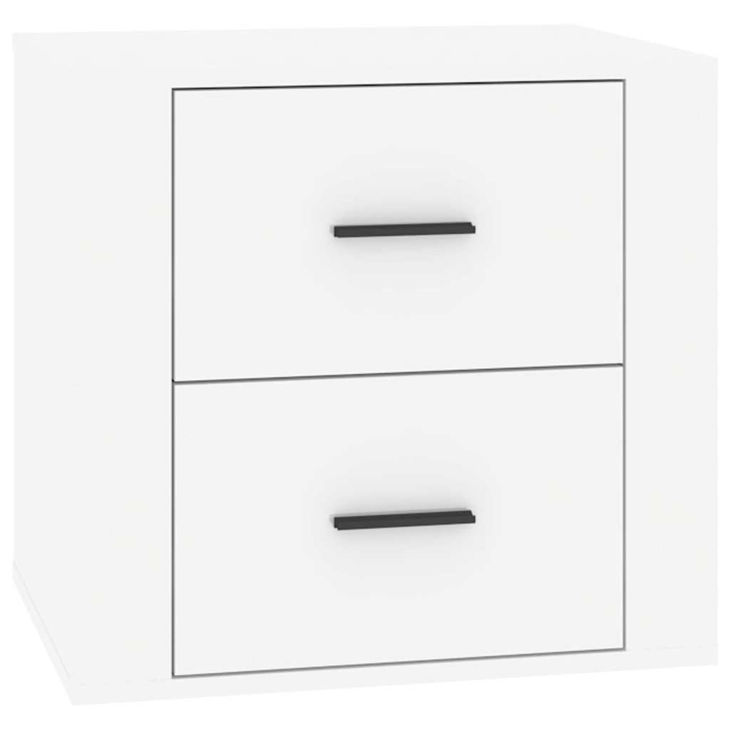 vidaXL Κομοδίνα Γυαλιστερό Λευκό 50 x 39 x 47 εκ.
