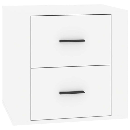 vidaXL Κομοδίνα Γυαλιστερό Λευκό 50 x 39 x 47 εκ.