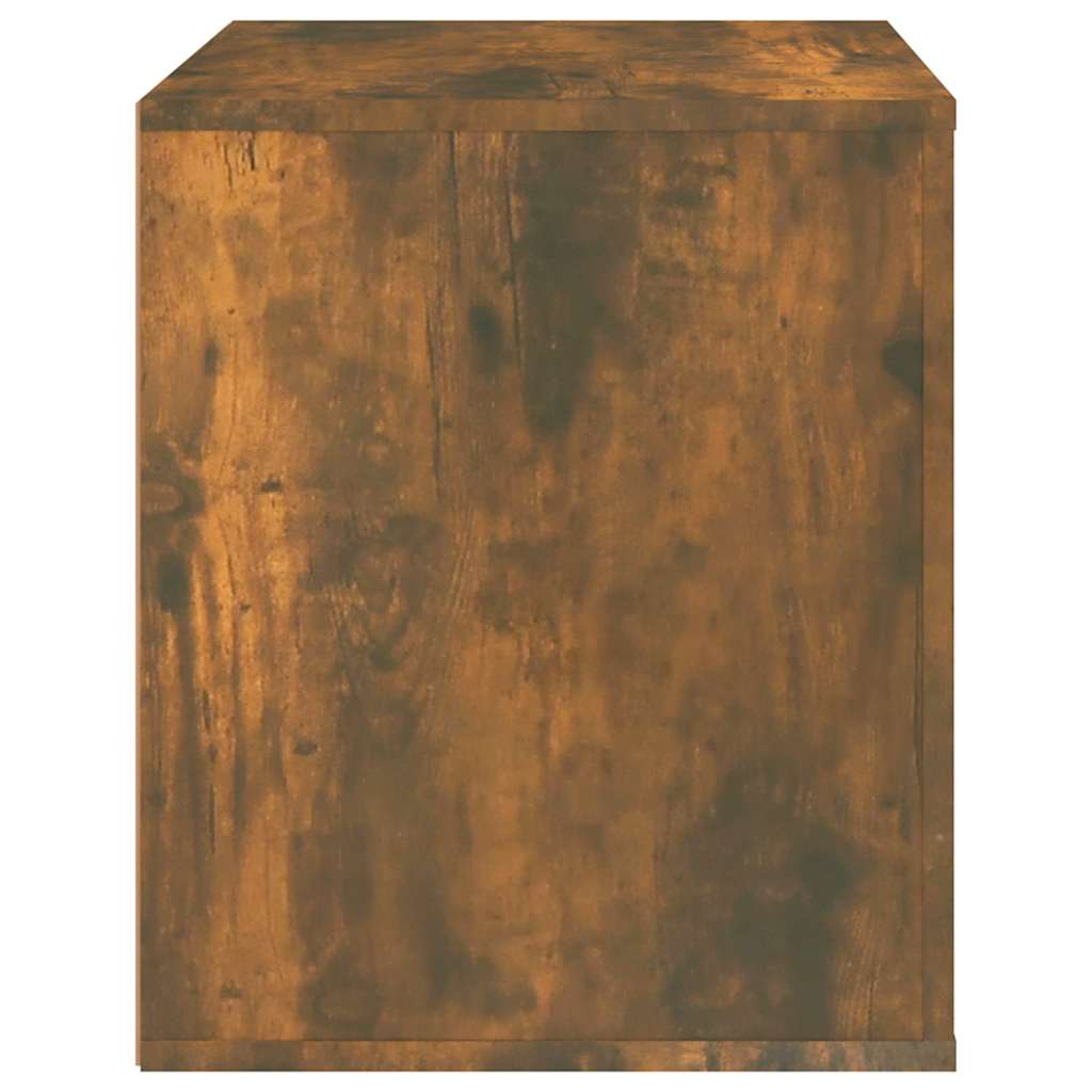 vidaXL Κομοδίνο Καπνιστή Δρυς 50 x 39 x 47 εκ.