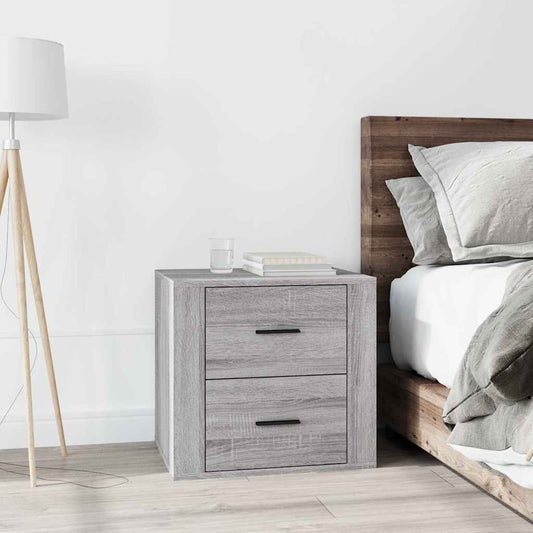 vidaXL Κομοδίνο Γκρι Sonoma 50x39x47 εκ.