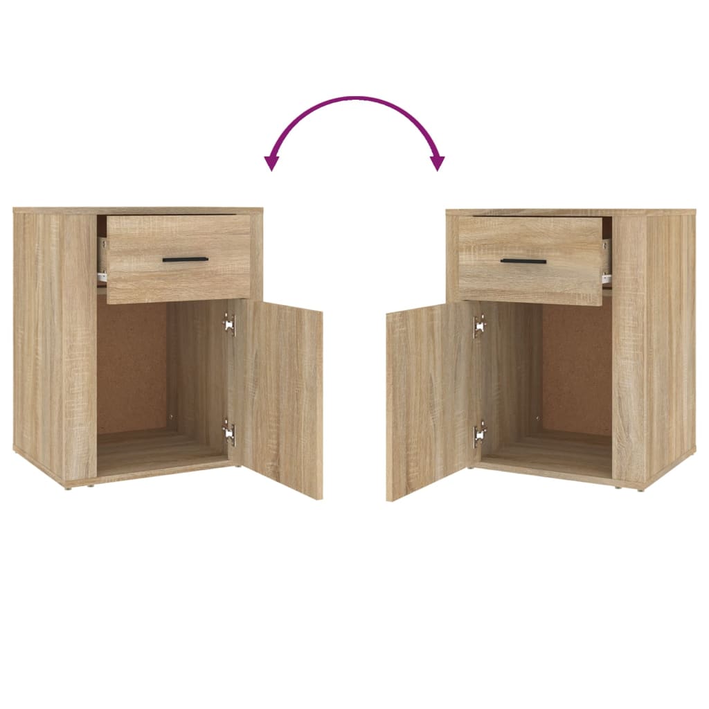 vidaXL Κομοδίνο Sonoma Δρυς 50x36x60 εκ. από Επεξεργασμένο Ξύλο