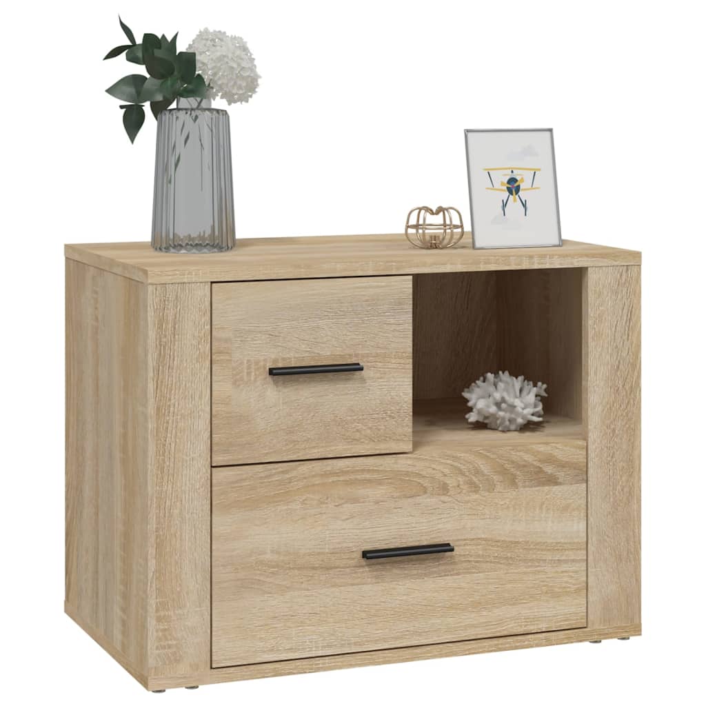 vidaXL Κομοδίνο Sonoma Δρυς 60 x 36 x 45 εκ. από Επεξεργασμένο Ξύλο