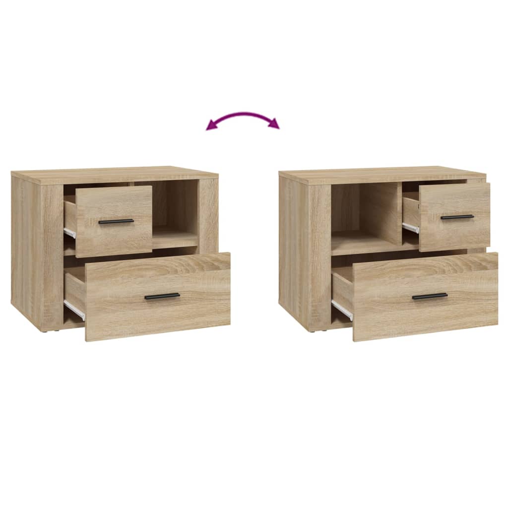 vidaXL Κομοδίνο Sonoma Δρυς 60 x 36 x 45 εκ. από Επεξεργασμένο Ξύλο