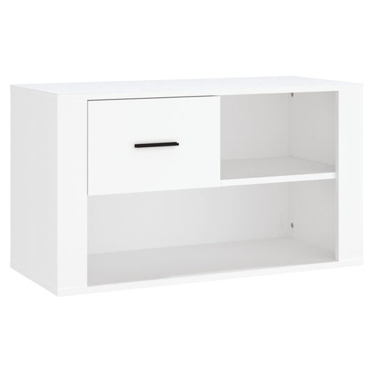 vidaXL Παπουτσοθήκη Λευκή 80 x 35 x 45 εκ. από Επεξεργασμένο Ξύλο