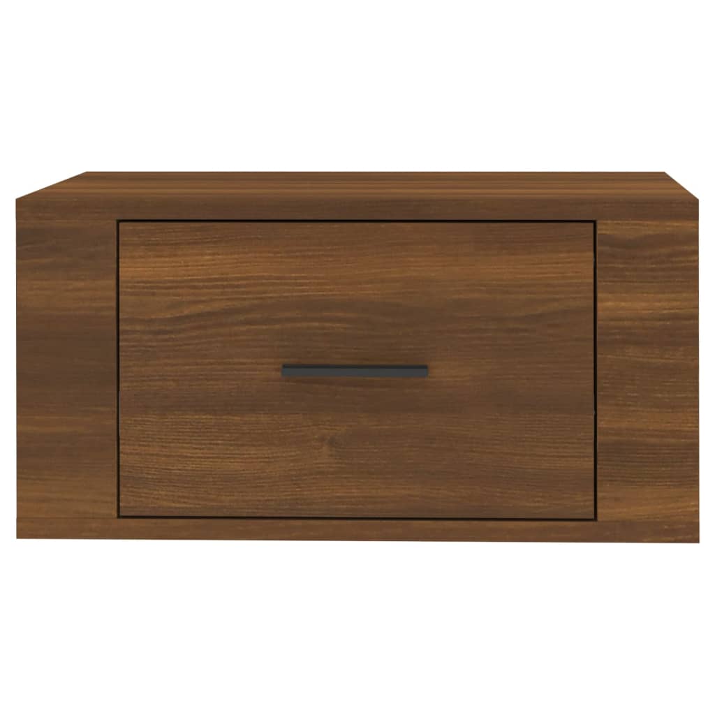 vidaXL Κομοδίνο Επιτοίχιο Καφέ Δρυς 50x36x25 εκ.