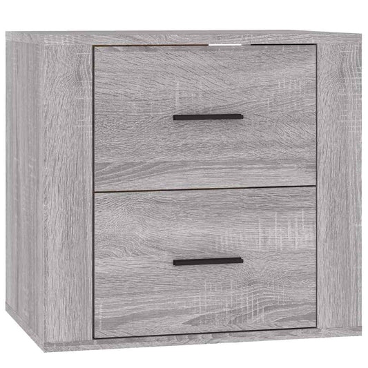 vidaXL Κομοδίνα Επιτοίχια Γκρι Sonoma 50x36x47 εκ.