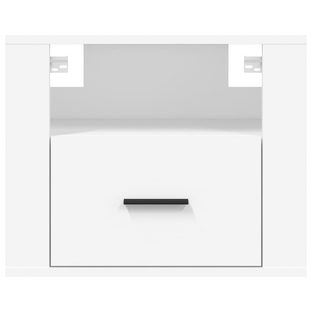vidaXL Κομοδίνο Επιτοίχιο Λευκό 50 x 36 x 40 εκ.