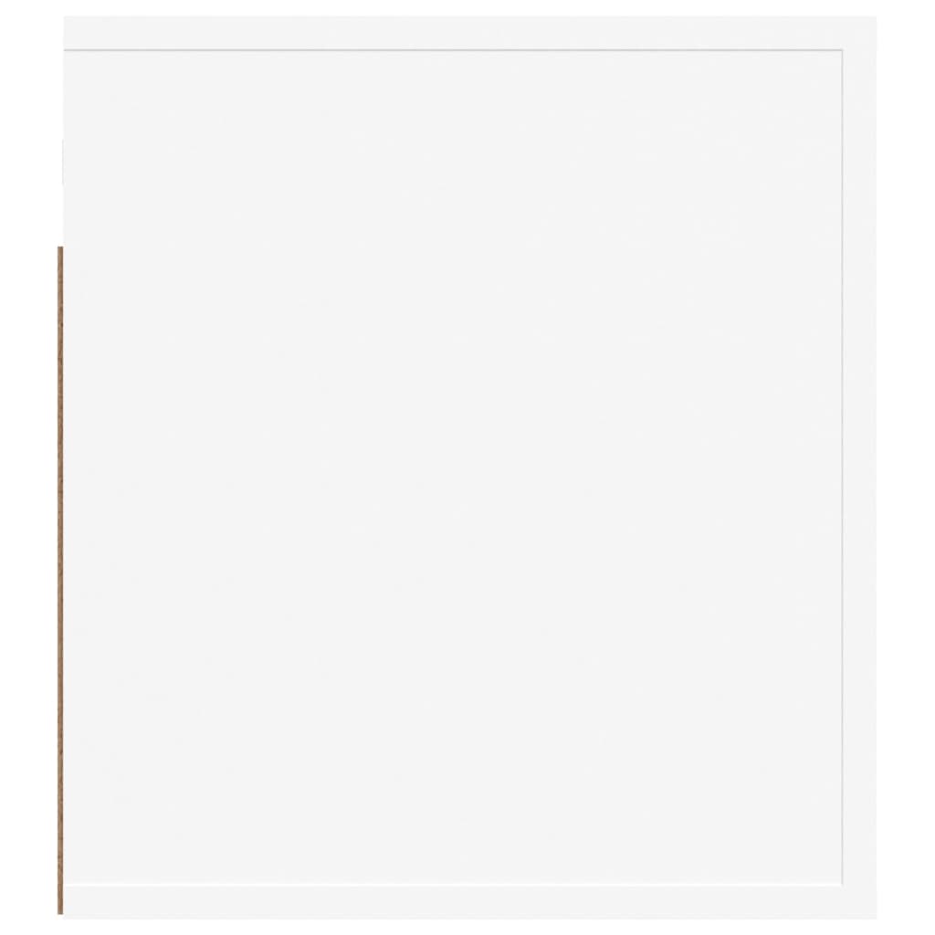 vidaXL Κομοδίνο Επιτοίχιο Λευκό 50 x 36 x 40 εκ.