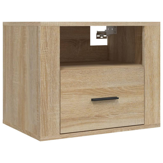 vidaXL Κομοδίνα Επιτοίχιο Sonoma Δρυς 50x36x40 εκ.