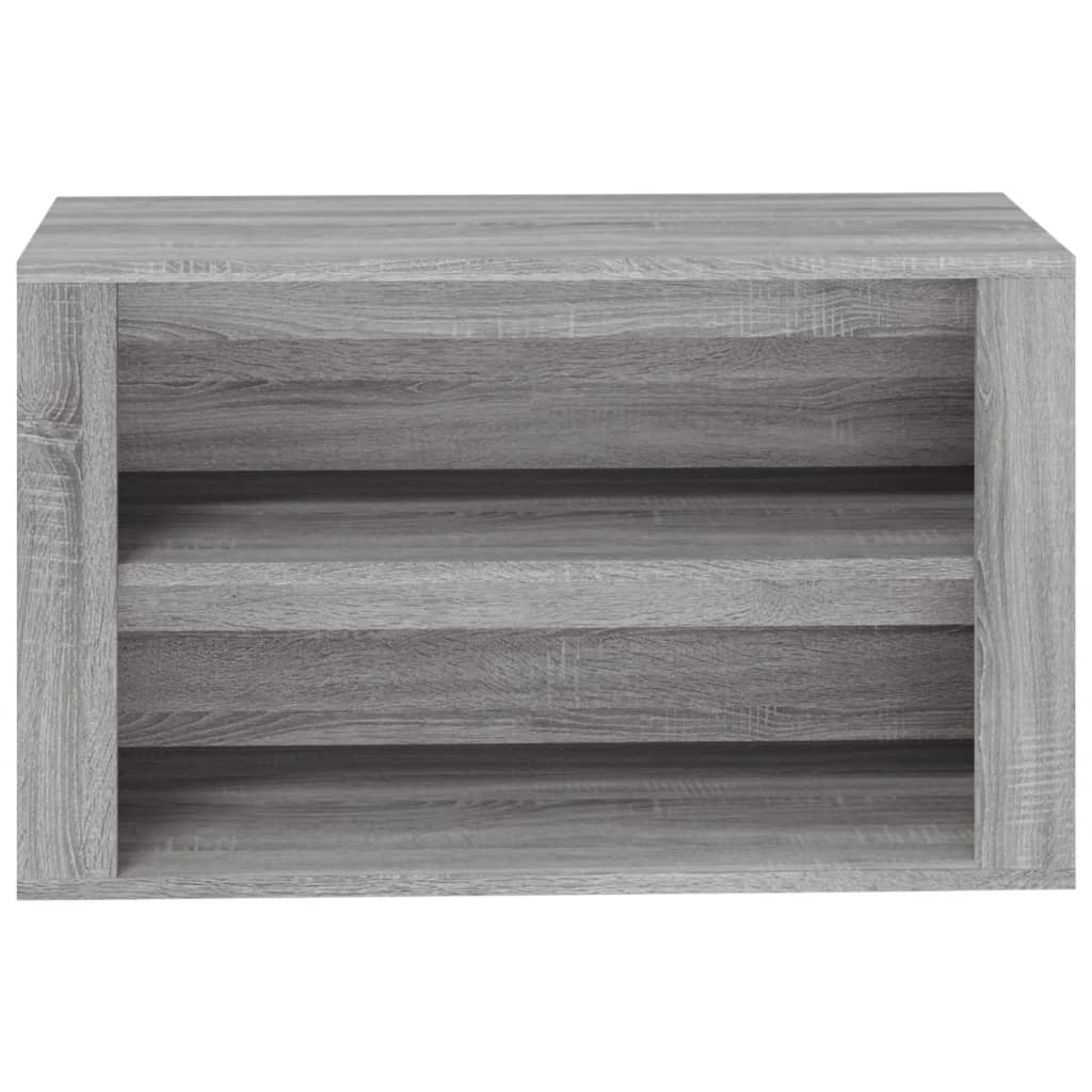 vidaXL Παπουτσοθήκη Γκρι Sonoma 75x35x45 εκ. από Επεξεργασμένο Ξύλο