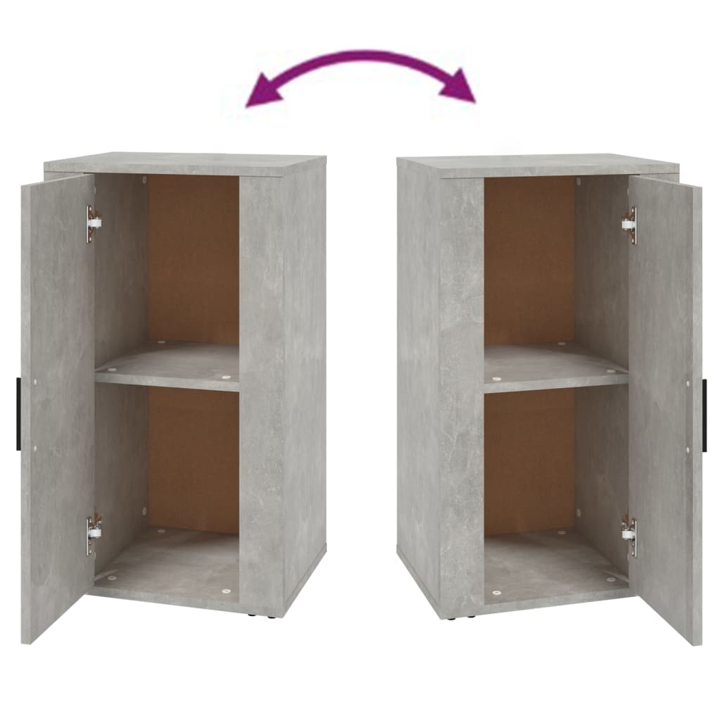 vidaXL Ντουλάπι Γκρι σκυροδέματος 40x33x70 εκ. από Επεξεργασμένο Ξύλο