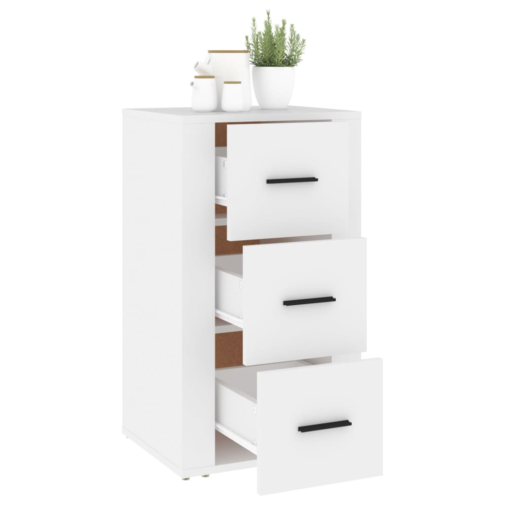 vidaXL Συρταριέρα Λευκή 40 x 33 x 70 εκ. από Επεξεργασμένο Ξύλο