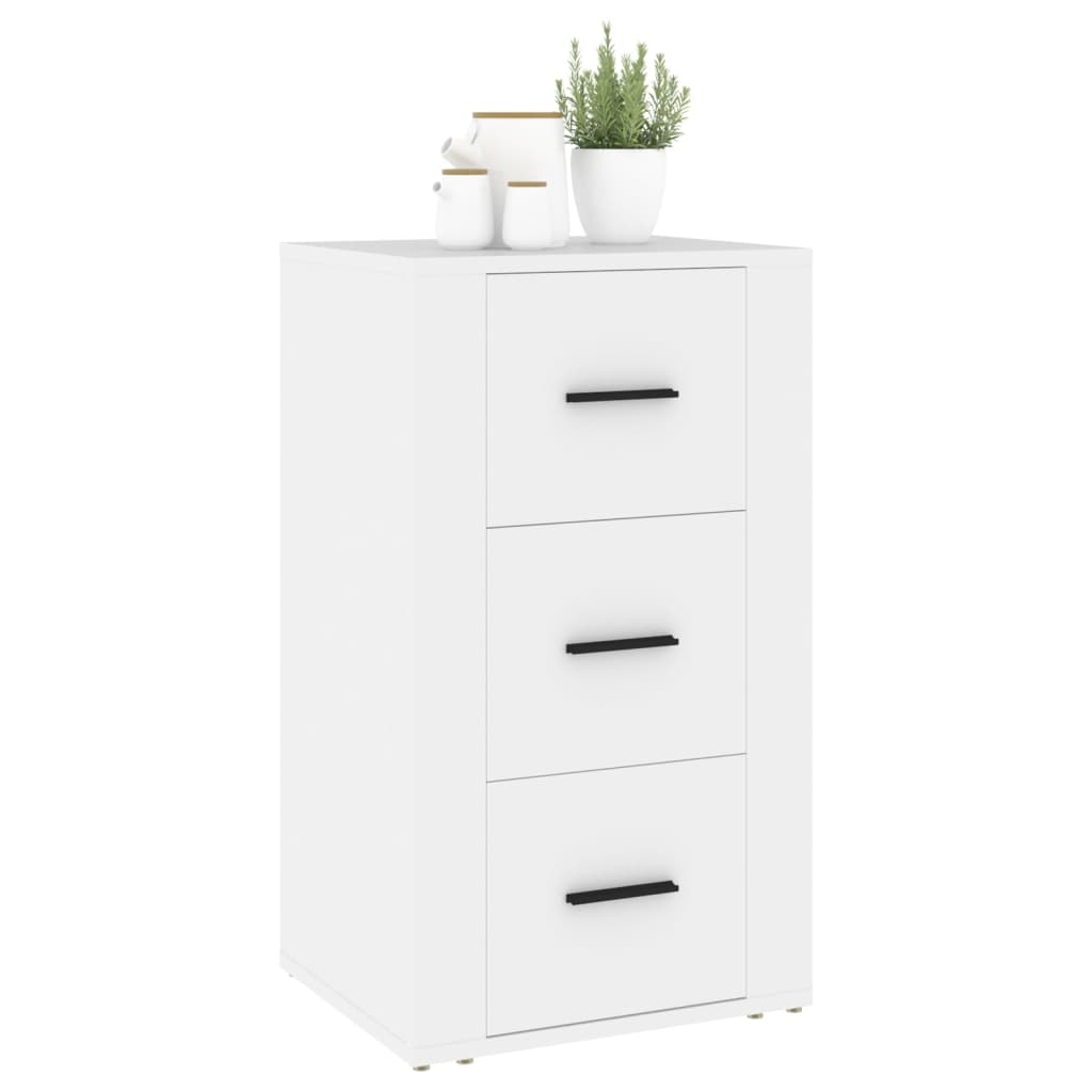 vidaXL Συρταριέρα Λευκή 40 x 33 x 70 εκ. από Επεξεργασμένο Ξύλο