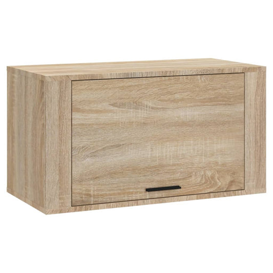 vidaXL Παπουτσοθήκη Επιτοίχια Sonoma δρυς 70x35x38 εκ. Επεξεργ. Ξύλο