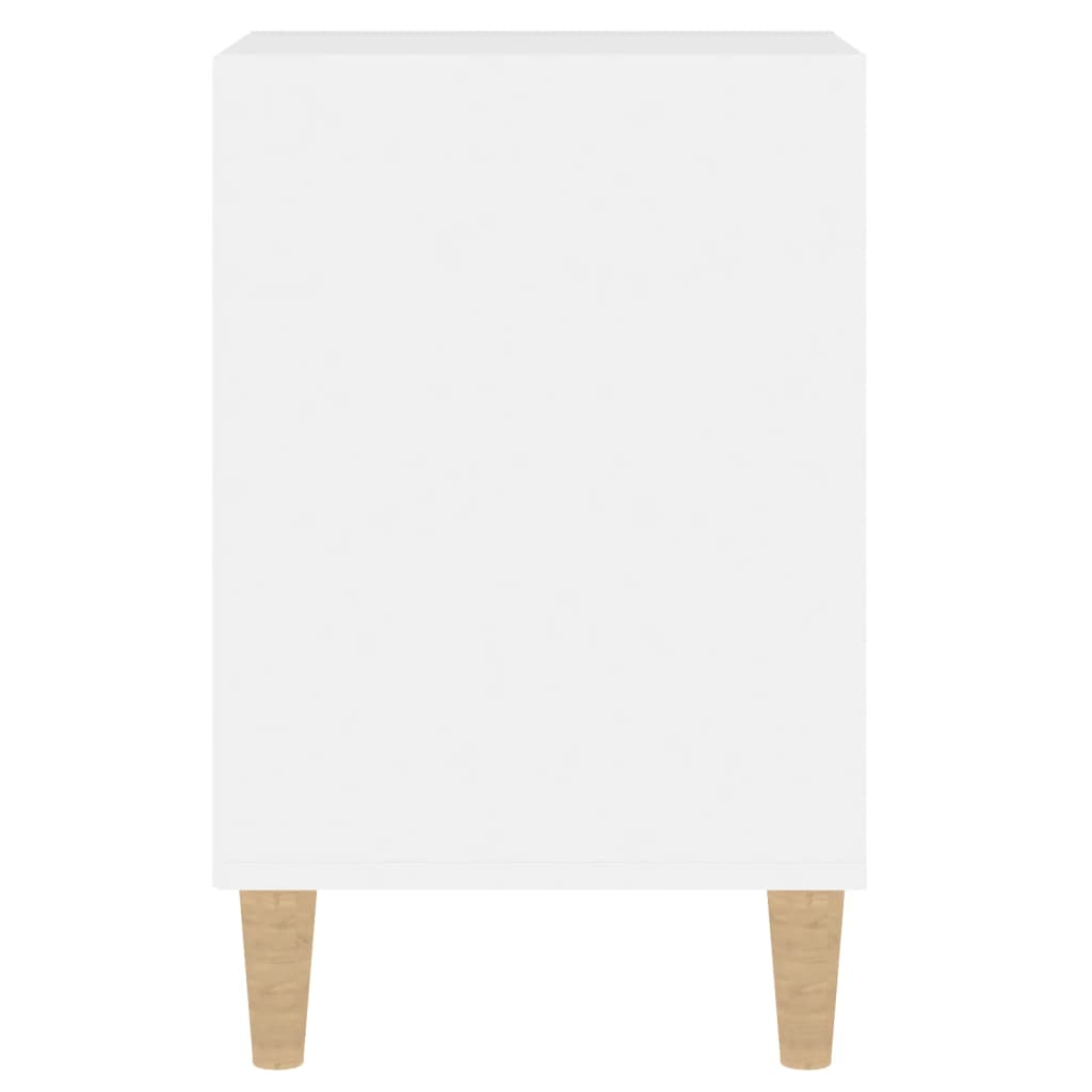 vidaXL Έπιπλο Τηλεόρασης Γυαλ. Λευκό 100x35x55 εκ. Επεξεργασμένο Ξύλο