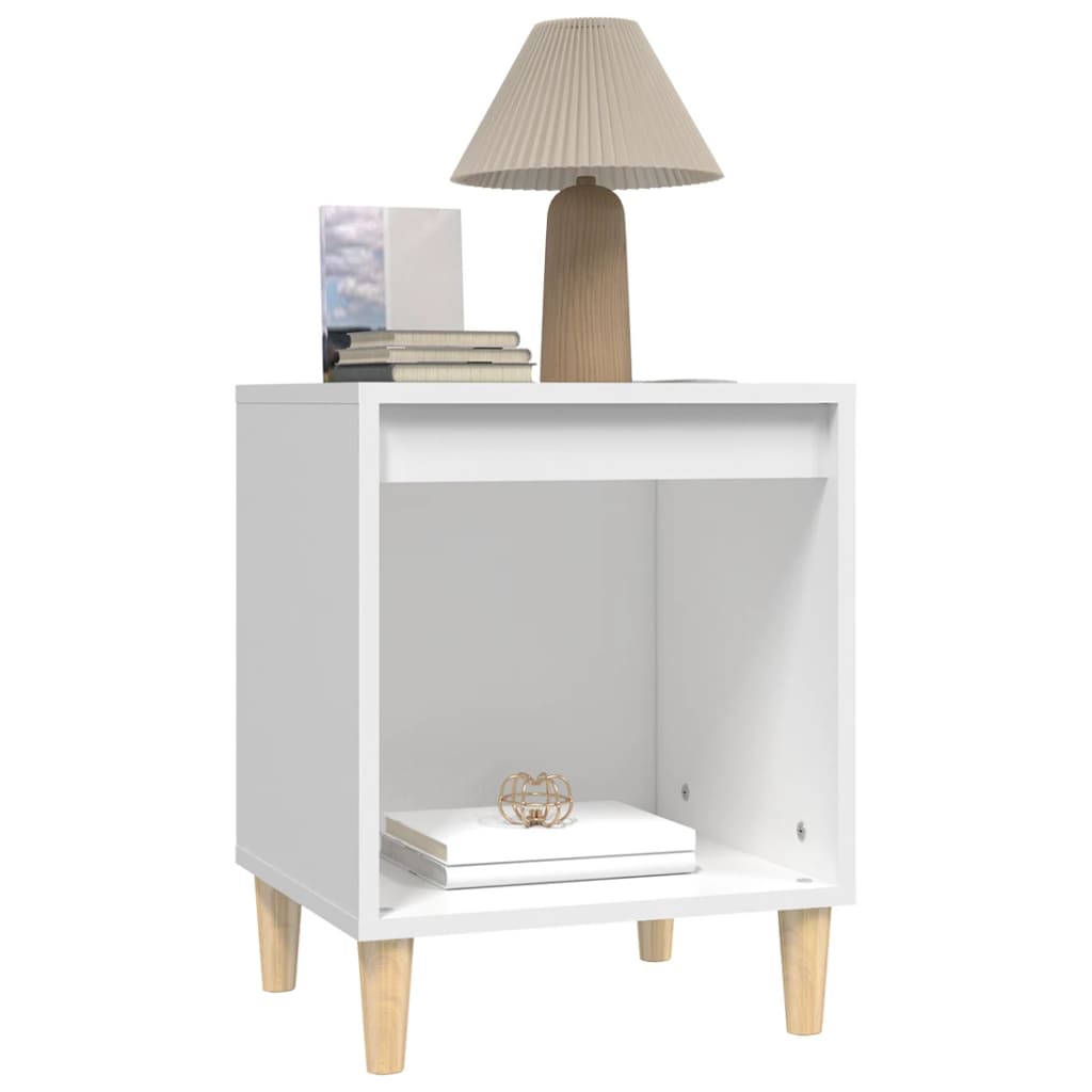 vidaXL Κομοδίνα 2 τεμ. Λευκά 40 x 35 x 50 εκ.