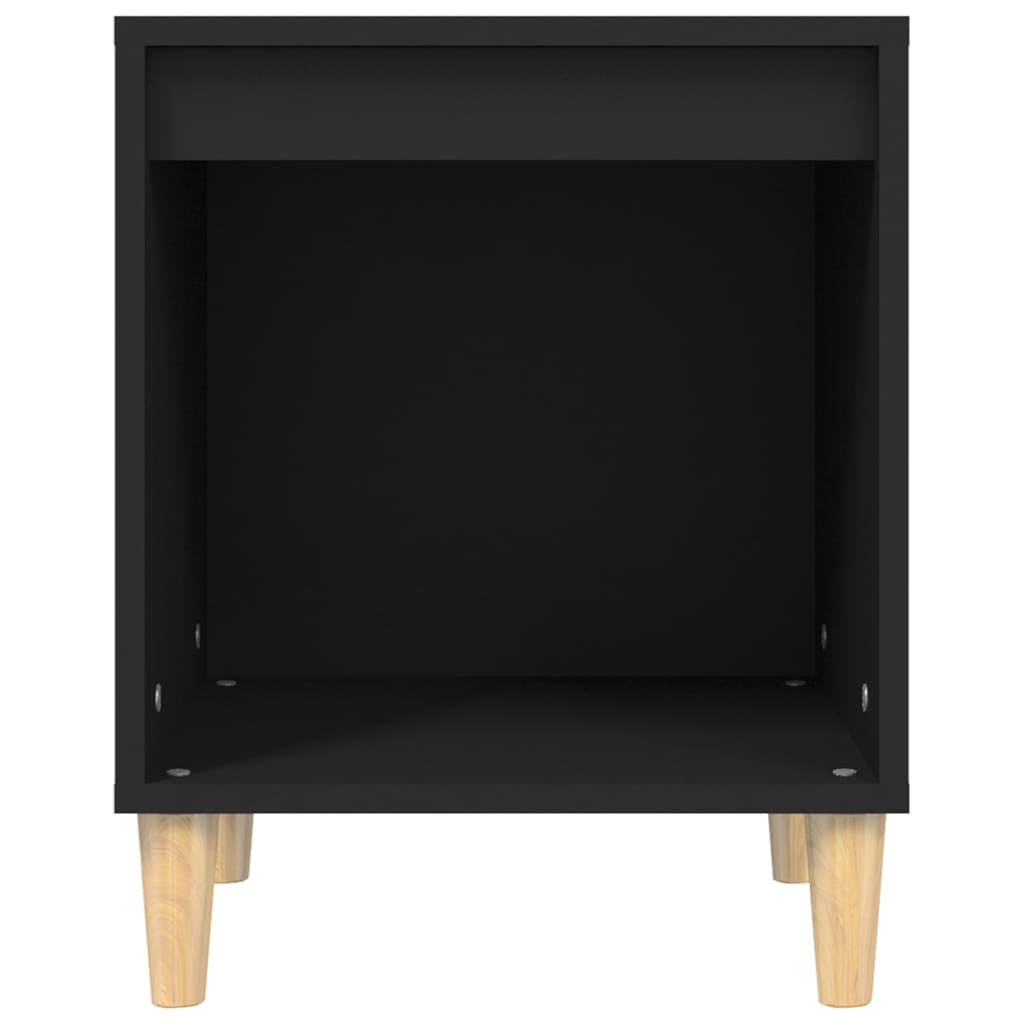 vidaXL Κομοδίνα 2 τεμ. Μαύρα 40 x 35 x 50 εκ.