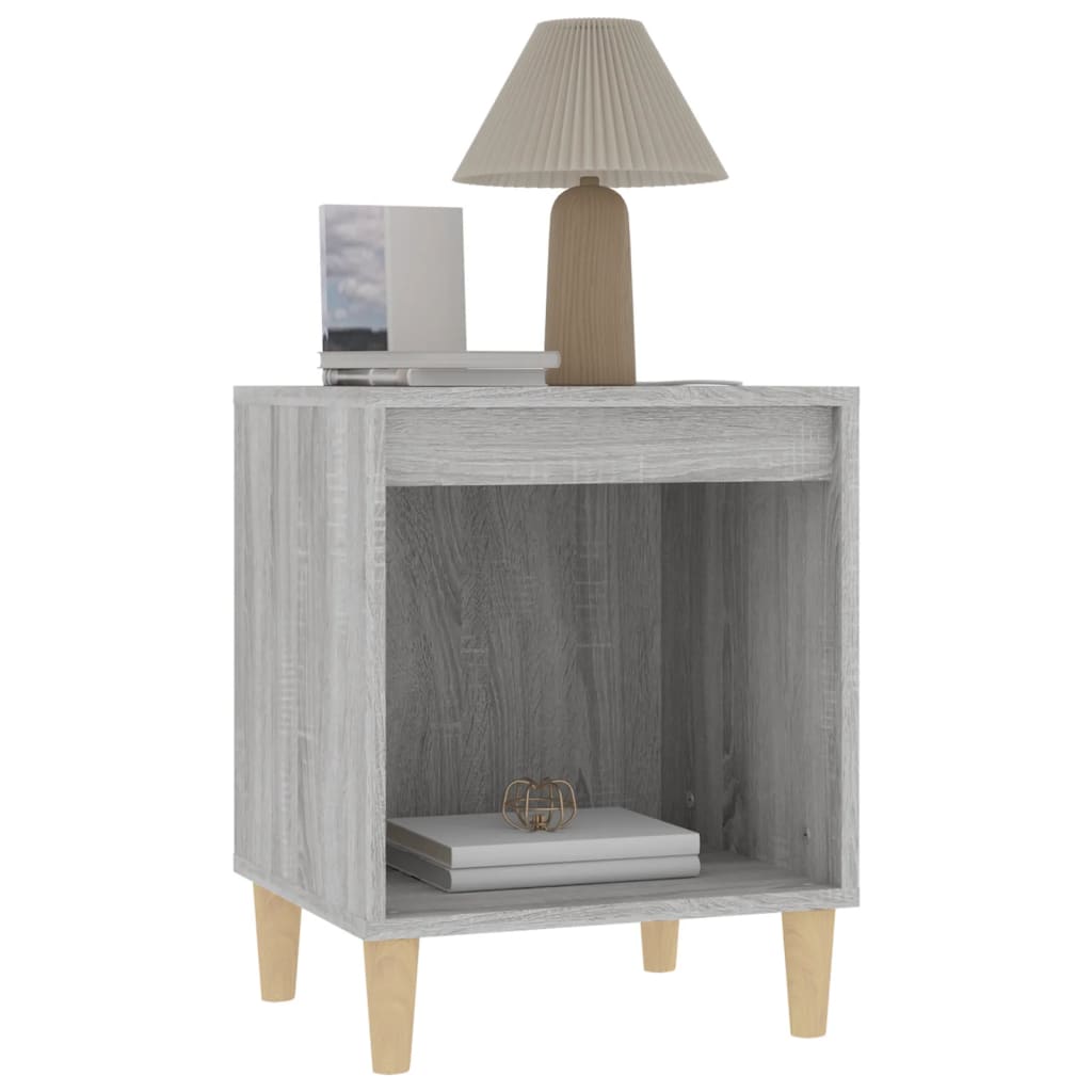 vidaXL Κομοδίνο Γκρι Sonoma 40x35x50 εκ.