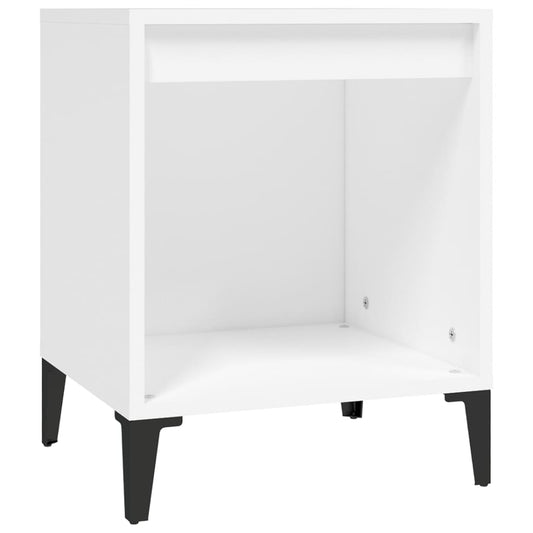 vidaXL Κομοδίνο Λευκό 40 x 35 x 50 εκ.