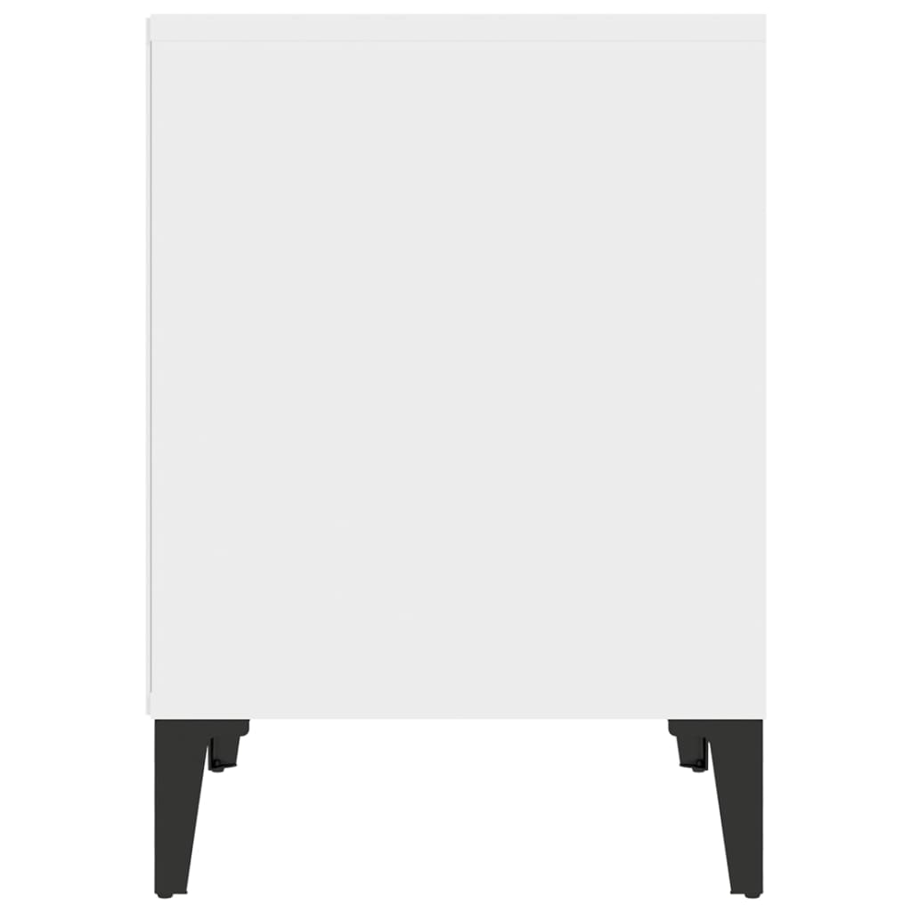 vidaXL Κομοδίνο Λευκό 40 x 35 x 50 εκ.