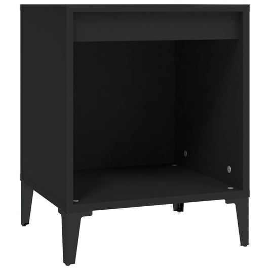 vidaXL Κομοδίνο Μαύρο 40 x 35 x 50 εκ.