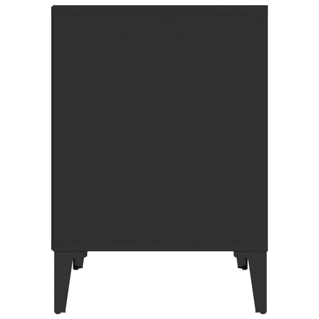 vidaXL Κομοδίνο Μαύρο 40 x 35 x 50 εκ.