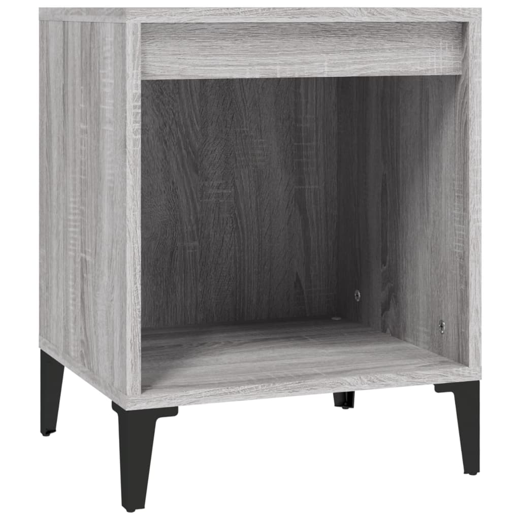 vidaXL Κομοδίνα 2 Τεμ. Γκρι Sonoma 40x35x50 εκ.