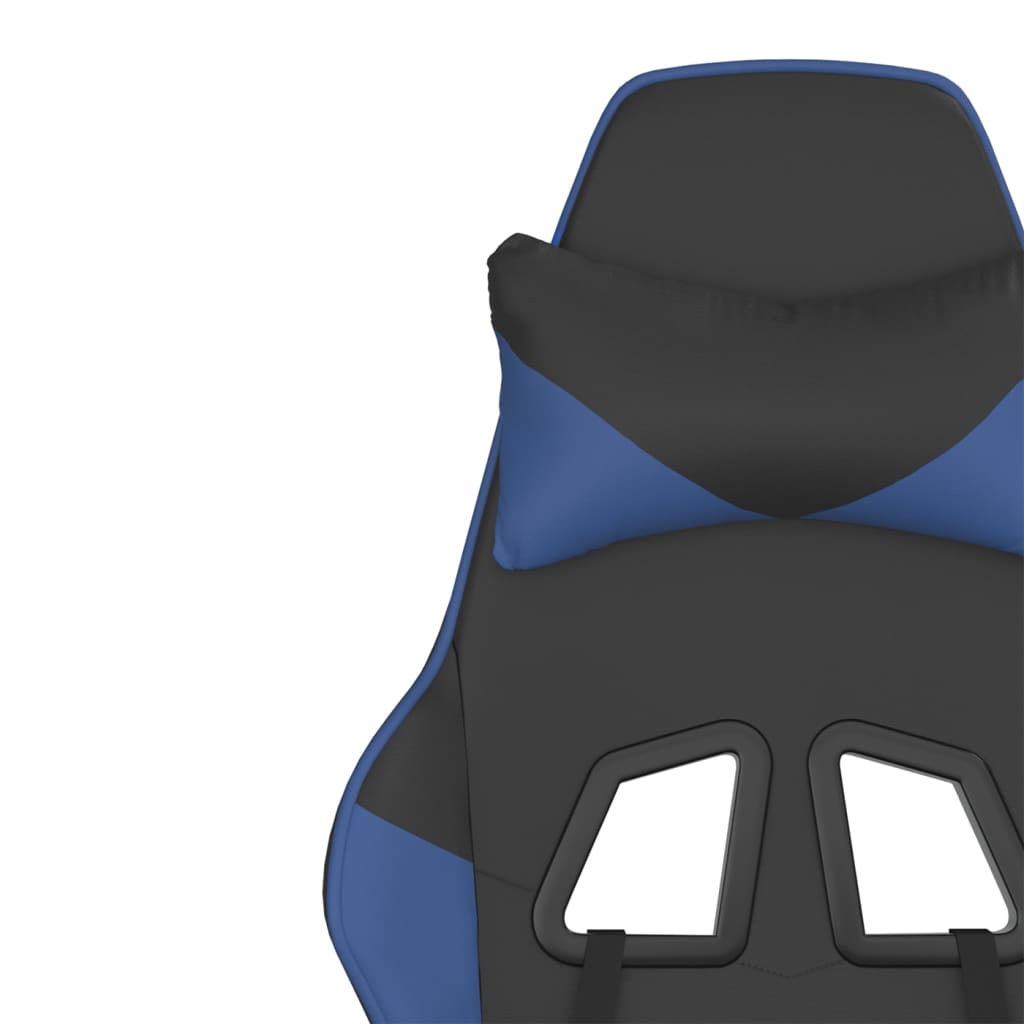 vidaXL Καρέκλα Gaming Μαύρο/Μπλε από Συνθετικό Δέρμα