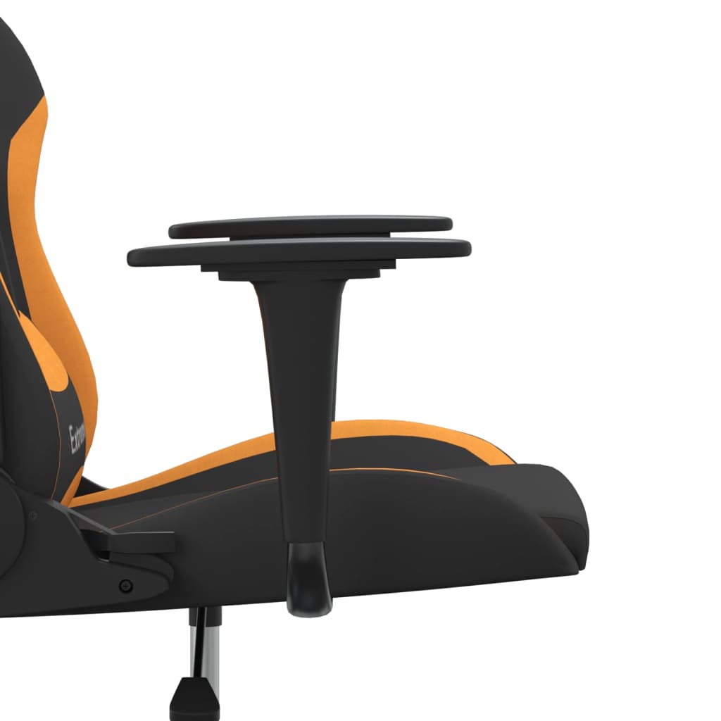vidaXL Καρέκλα Gaming Μαύρο και πορτοκαλί Υφασμάτινη