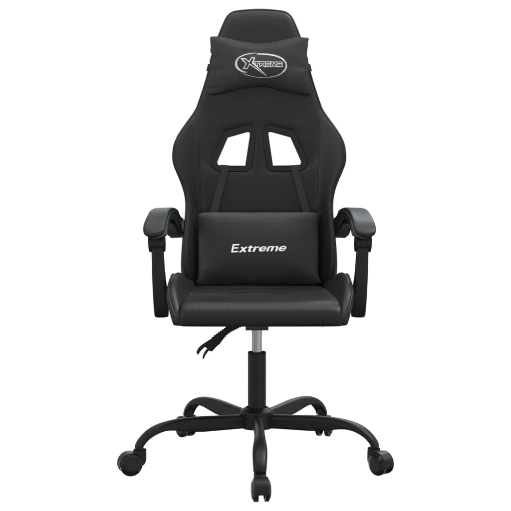 vidaXL Καρέκλα Gaming Μαύρη από Συνθετικό Δέρμα