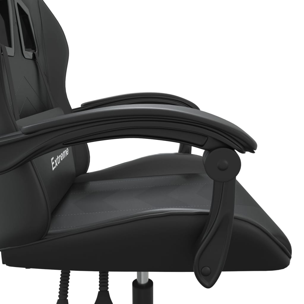 vidaXL Καρέκλα Gaming Μαύρη από Συνθετικό Δέρμα
