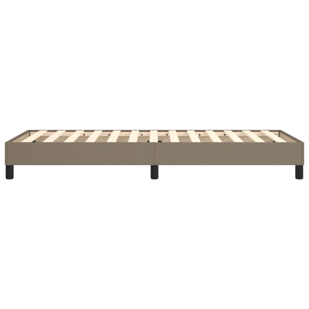 vidaXL Σκελετός Κρεβατιού με Ελατήρια Taupe 80x200 εκ. Υφασμάτινο