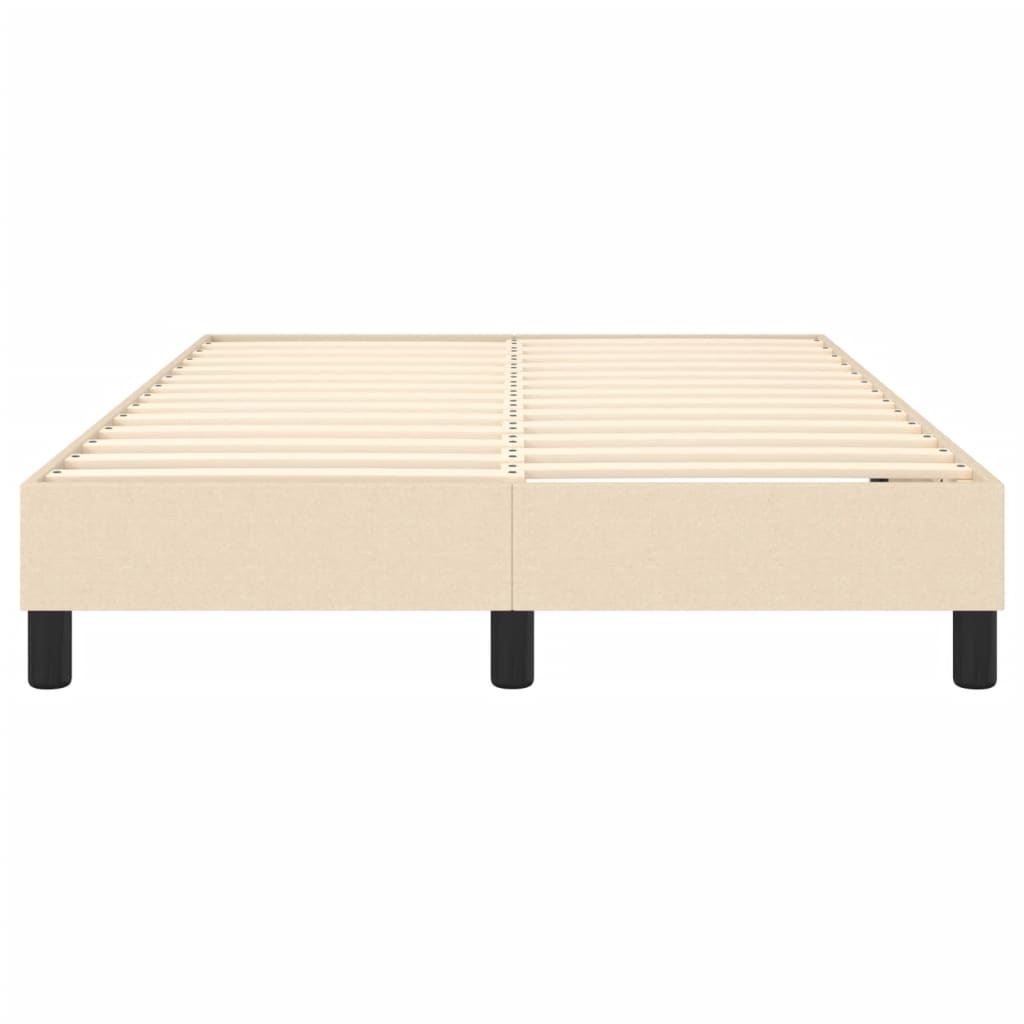 vidaXL Σκελετός Κρεβατιού με Ελατήρια Κρεμ 120x200 εκ. Υφασμάτινο