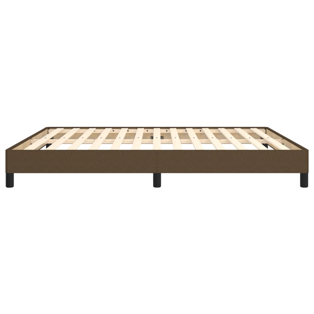 vidaXL Σκελετός Κρεβατιού Χωρίς Στρώμα Σκ. Καφέ 160x200 εκ. Υφασμάτινο