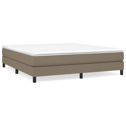 vidaXL Σκελετός Κρεβατιού με Ελατήρια Taupe 180x200 εκ. Υφασμάτινο