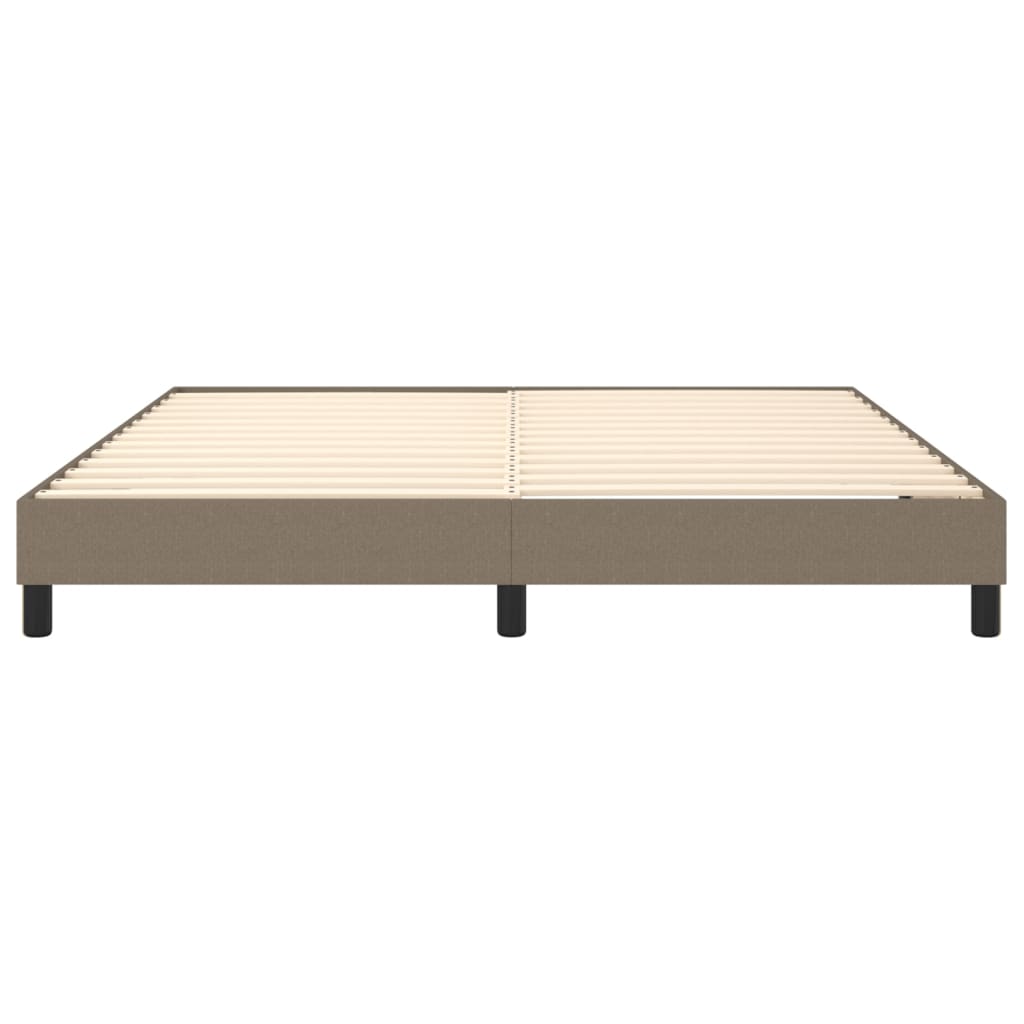 vidaXL Σκελετός Κρεβατιού με Ελατήρια Taupe 180x200 εκ. Υφασμάτινο