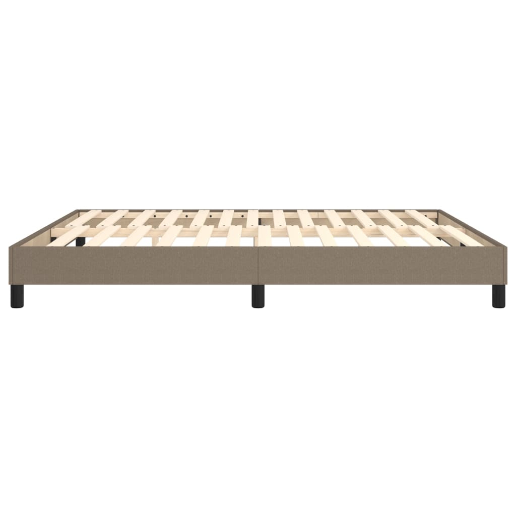 vidaXL Σκελετός Κρεβατιού με Ελατήρια Taupe 180x200 εκ. Υφασμάτινο