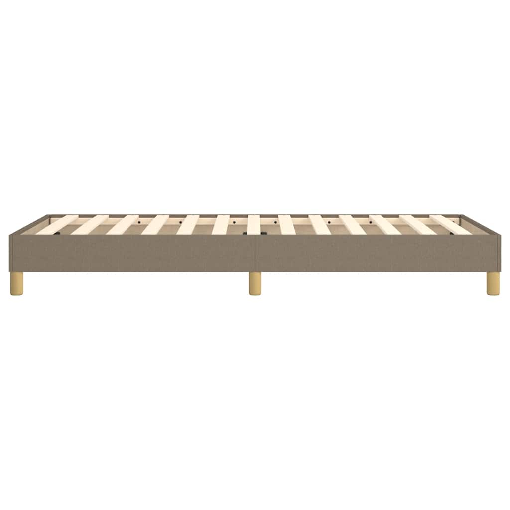 vidaXL Σκελετός Κρεβατιού με Ελατήρια Taupe 80x200 εκ. Υφασμάτινο