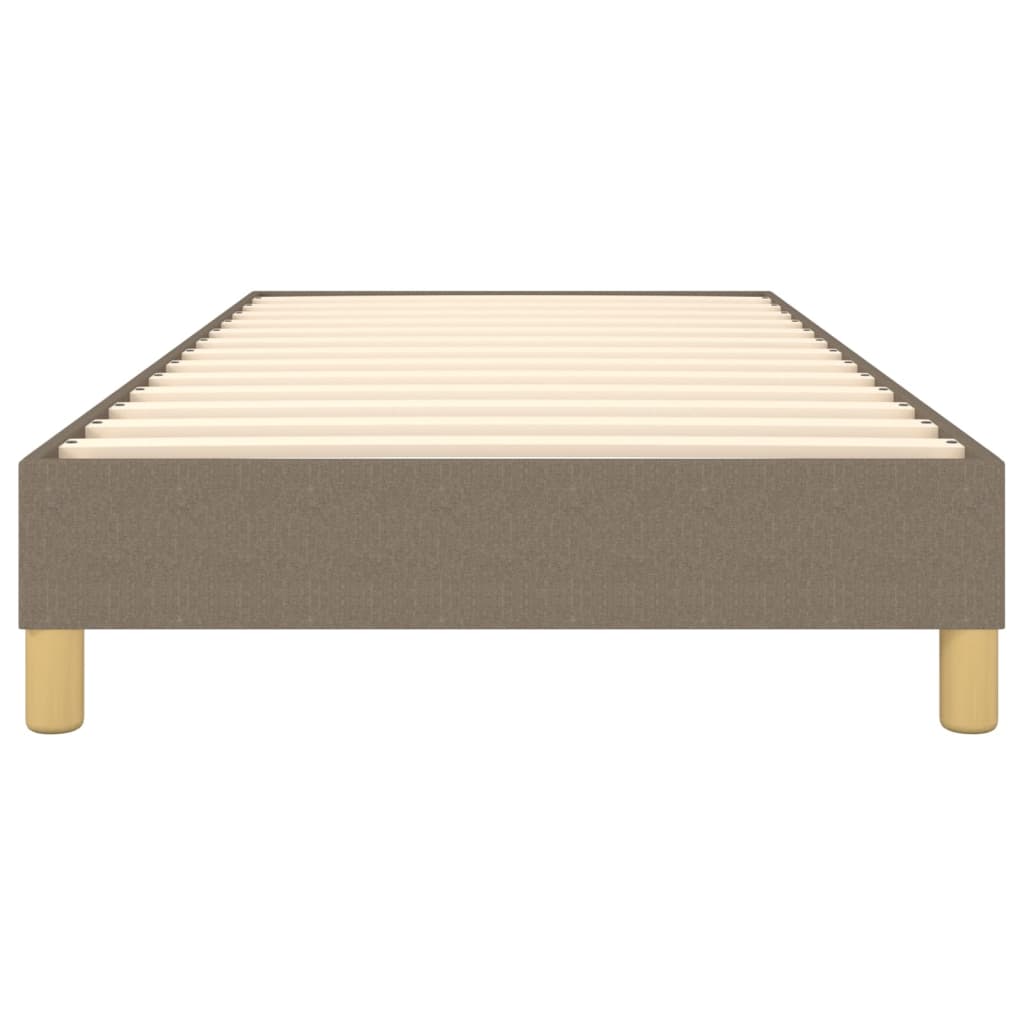 vidaXL Σκελετός Κρεβατιού με Ελατήρια Taupe 100 x 200 εκ. Υφασμάτινο