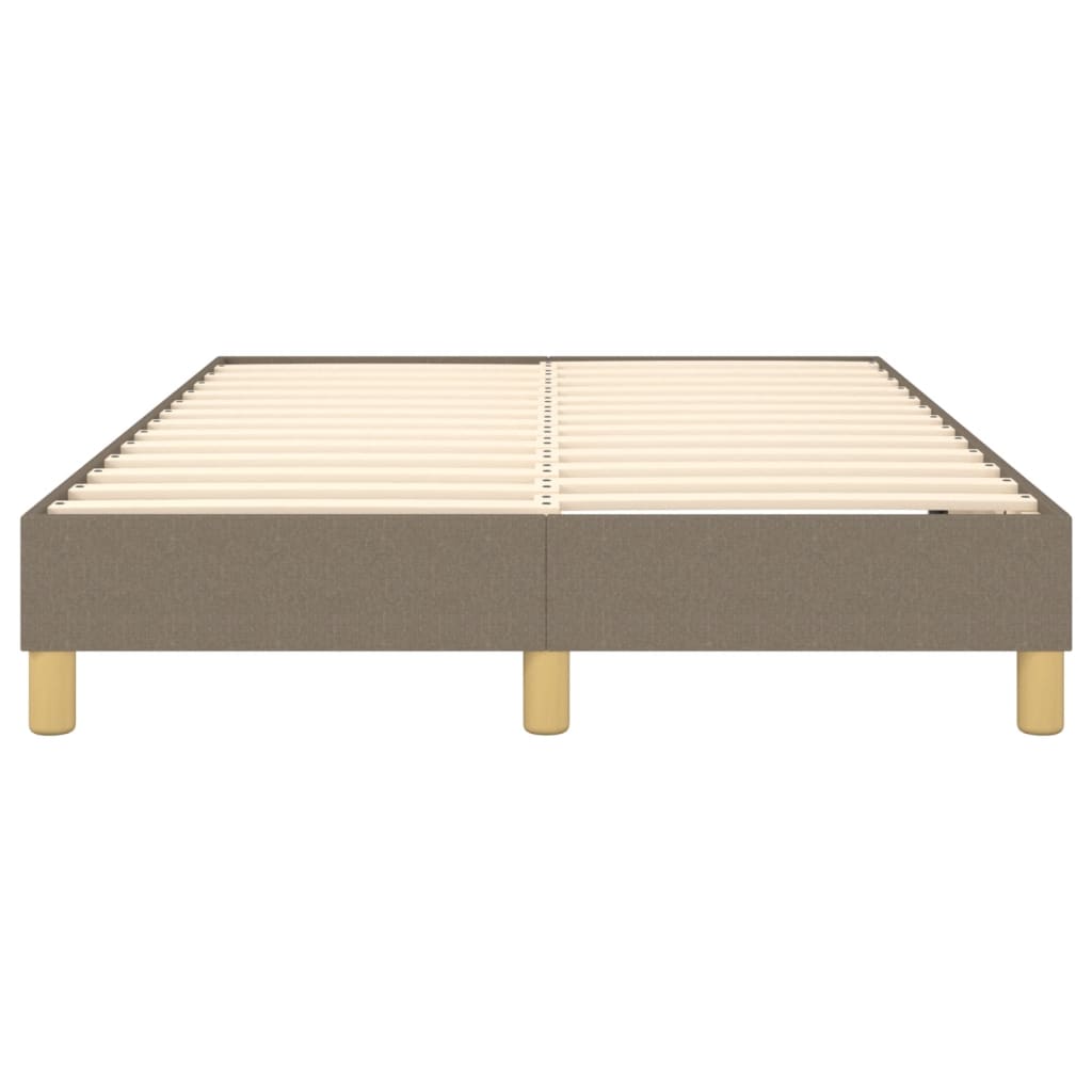 vidaXL Σκελετός Κρεβατιού με Ελατήρια Taupe 120x200 εκ. Υφασμάτινο