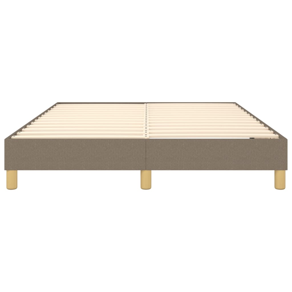 vidaXL Σκελετός Κρεβατιού με Ελατήρια Taupe 140x190 εκ. Υφασμάτινο