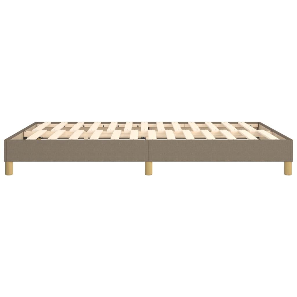 vidaXL Σκελετός Κρεβατιού με Ελατήρια Taupe 140x190 εκ. Υφασμάτινο