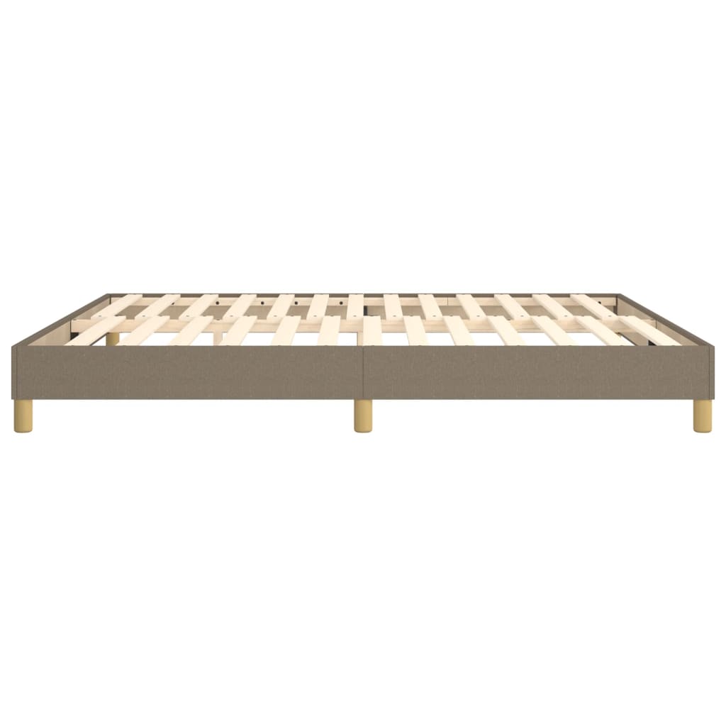 vidaXL Σκελετός Κρεβατιού με Ελατήρια Taupe 160x200 εκ. Υφασμάτινο