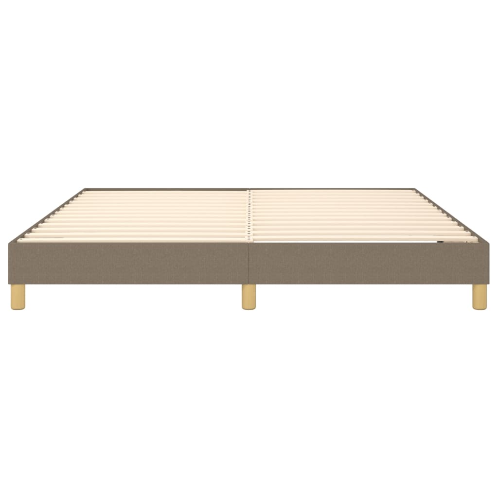 vidaXL Σκελετός Κρεβατιού με Ελατήρια Taupe 180x200 εκ. Υφασμάτινο