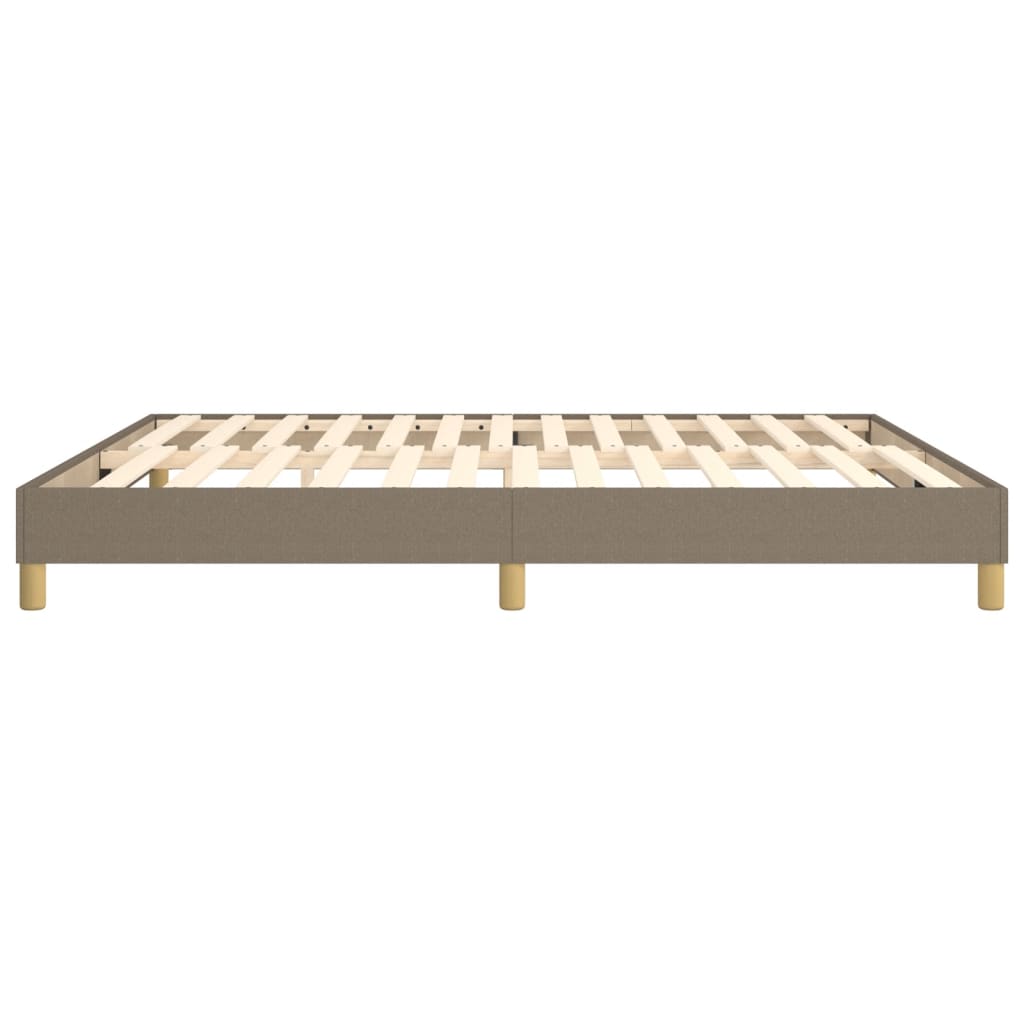 vidaXL Σκελετός Κρεβατιού με Ελατήρια Taupe 180x200 εκ. Υφασμάτινο