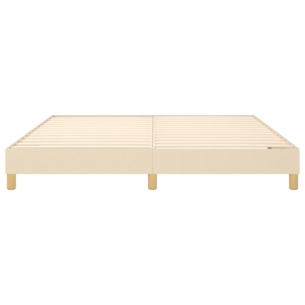 vidaXL Σκελετός Κρεβατιού με Ελατήρια Κρεμ 180x200 εκ. Υφασμάτινο