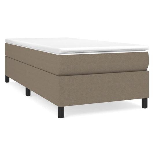 vidaXL Σκελετός Κρεβατιού με Ελατήρια Taupe 100 x 200 εκ. Υφασμάτινο